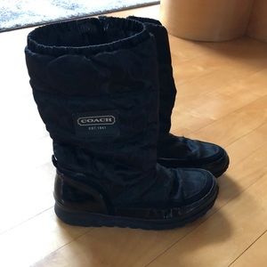 Black coach boots